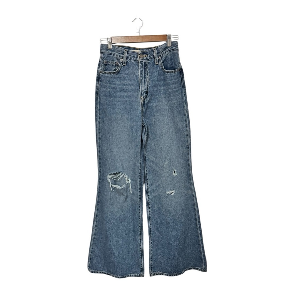 LEVI’S | High Loose Flare Jeans in Take Notes Medium Wash, Size 26 - Picture 5 of 11